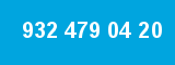 932 479 04 20 932 479 04 20